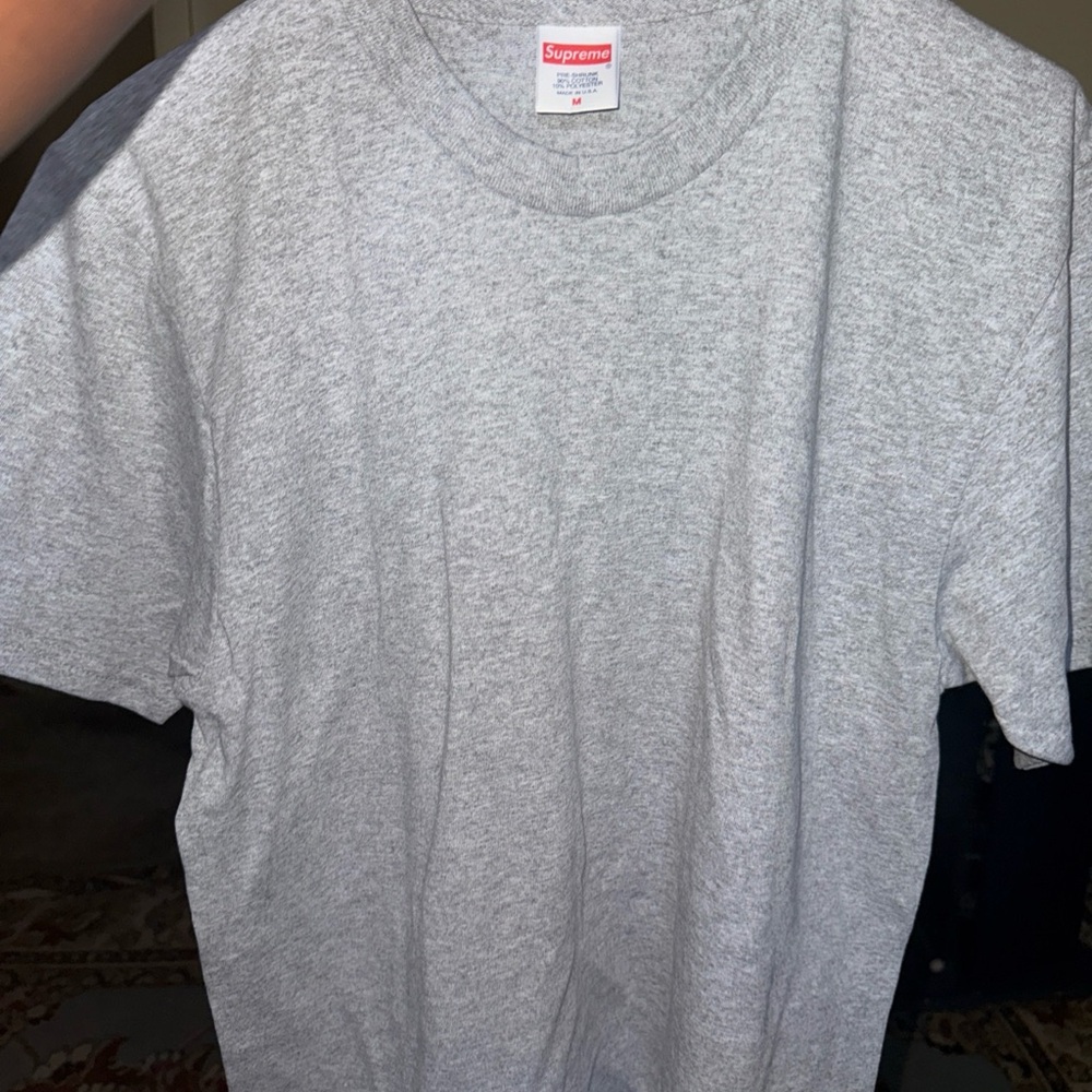Supreme Heather Gray Short Sleeve Tee